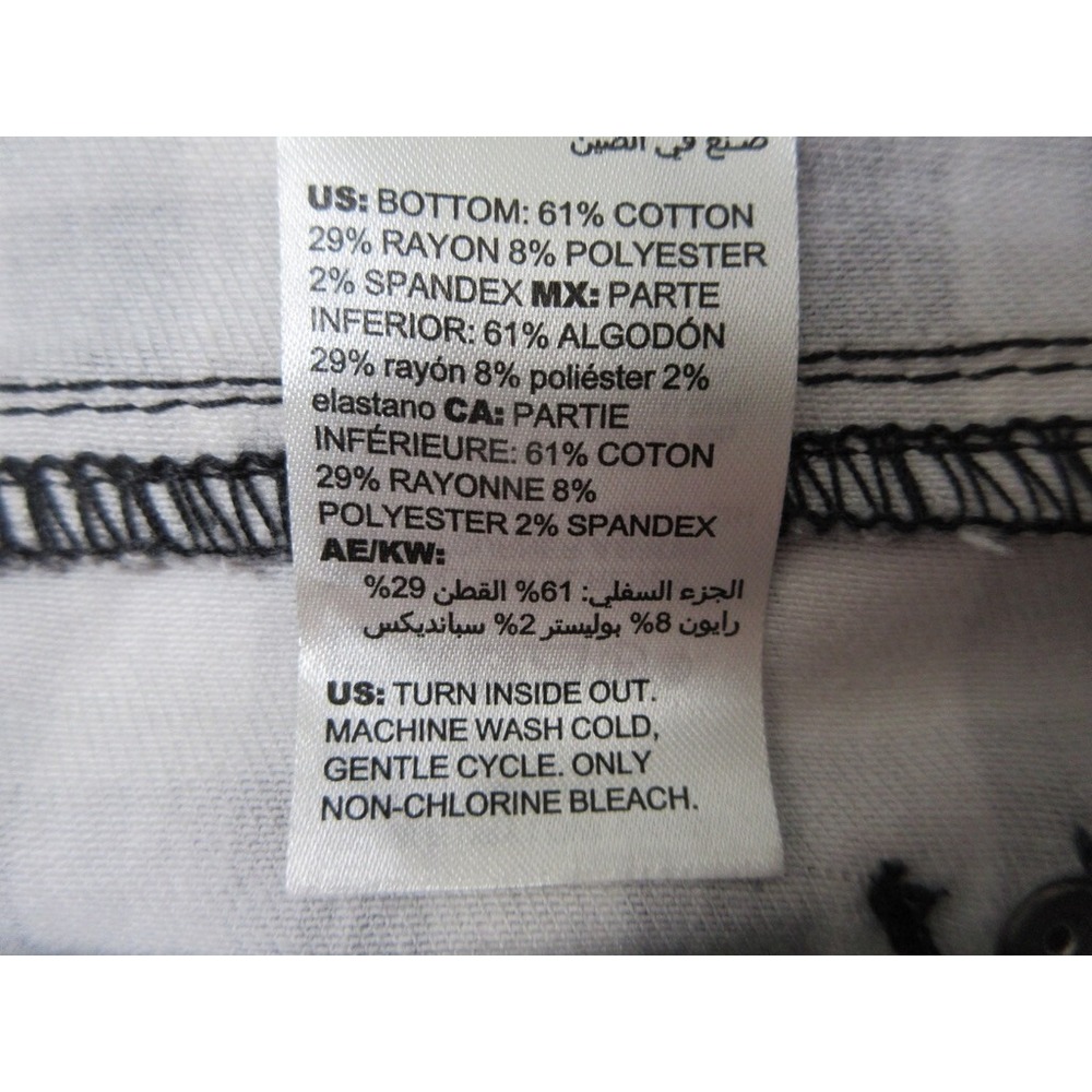 Chicos Preppy Pants Women 6 Chicos 0.5 Black White Gingham Cottagecore Casual - Picture 13 of 16